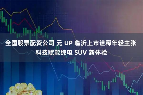 全国股票配资公司 元 UP 临沂上市诠释年轻主张 科技赋能纯电 SUV 新体验